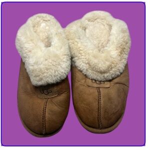 UGG Shearling Slippers Chestnut Coquette